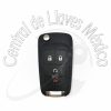Carcasa Abatible Chevrolet 3+1 Botones Lock Unlock Start(Centro) Panic