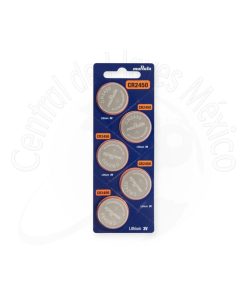CR2450 Pilas De Litio MuRata 3.0 Voltios 5 Pack