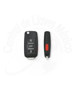 NB08-4 Llave Abatible Keydiy Universal Con Chip Para Generar Estilo Volkswagen