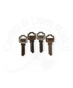 FNL-1D Llave De Latón Niquelada R63 R55 100 Pack FNL1D