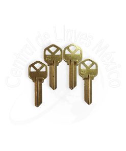 KWI1-KE BR Llaves Latonadas 50 Pack E109 KW1 Brass KWI1KE